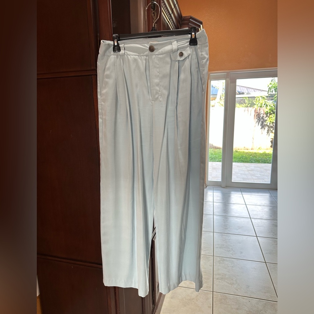 A New Day Target Trousers Wide Leg Light Blue - 6 SHORT